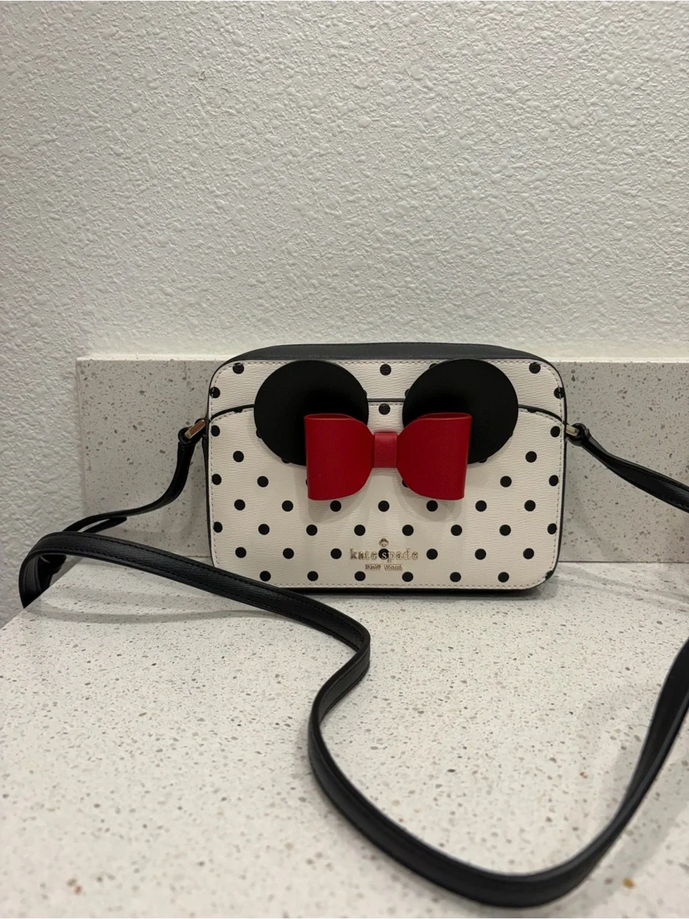 New Disney X Kate Spade New York Minnie Mouse Camera Bag K4760 $269 Crossbody